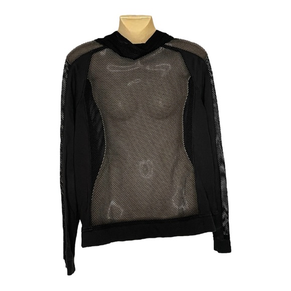 CG Sport Mesh Zip Front Top Swim Coverup Shirt Large - Picture 2 of 6